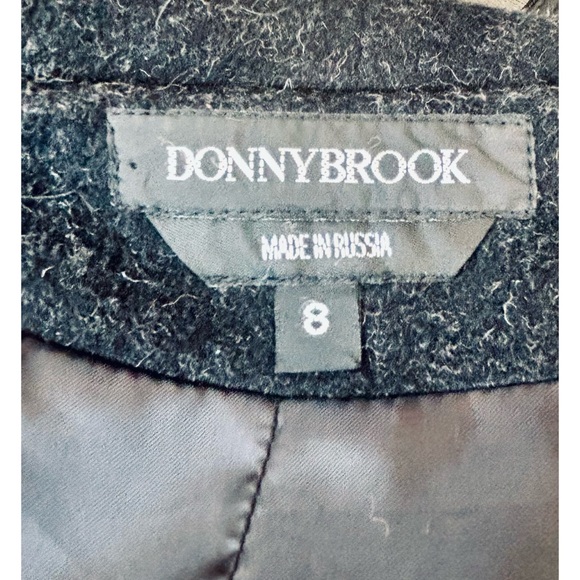 Donnybrook Wool black warm 3/4 coat hood buttons made in Russia-8-LG - Picture 8 of 8